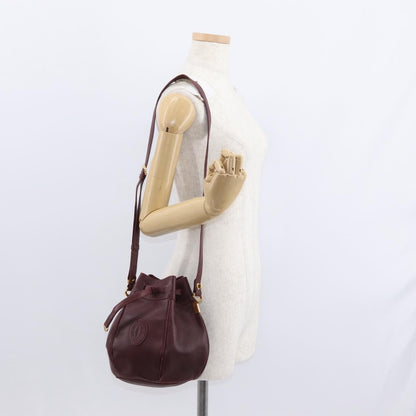 cartier Must de cartier bag Leather, BURGUNDY, LEATHER, Shoulder bag