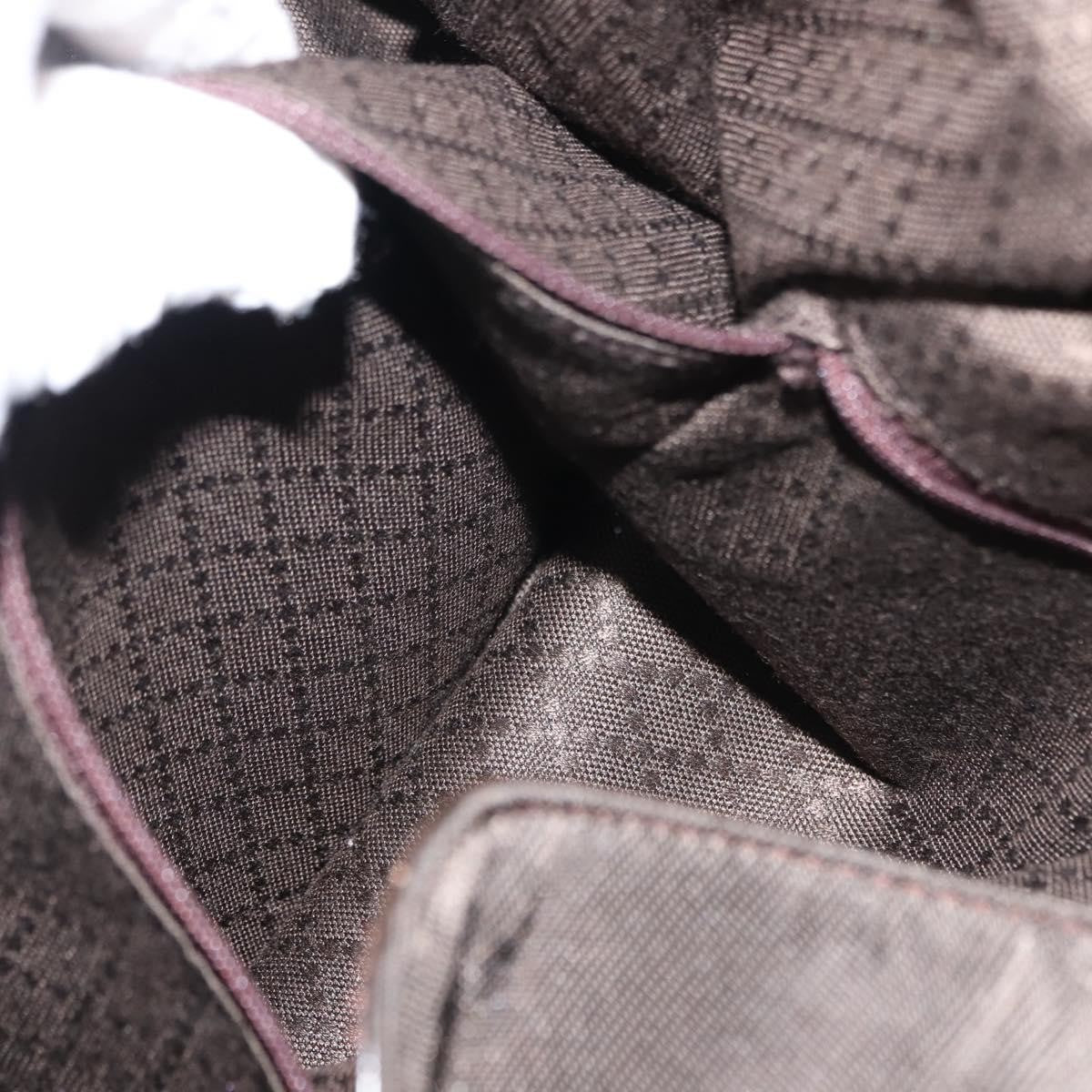 Gucci Vintage Bamboo Shoulder Bag Nylon, BROWN, NYLON, Shoulder bag