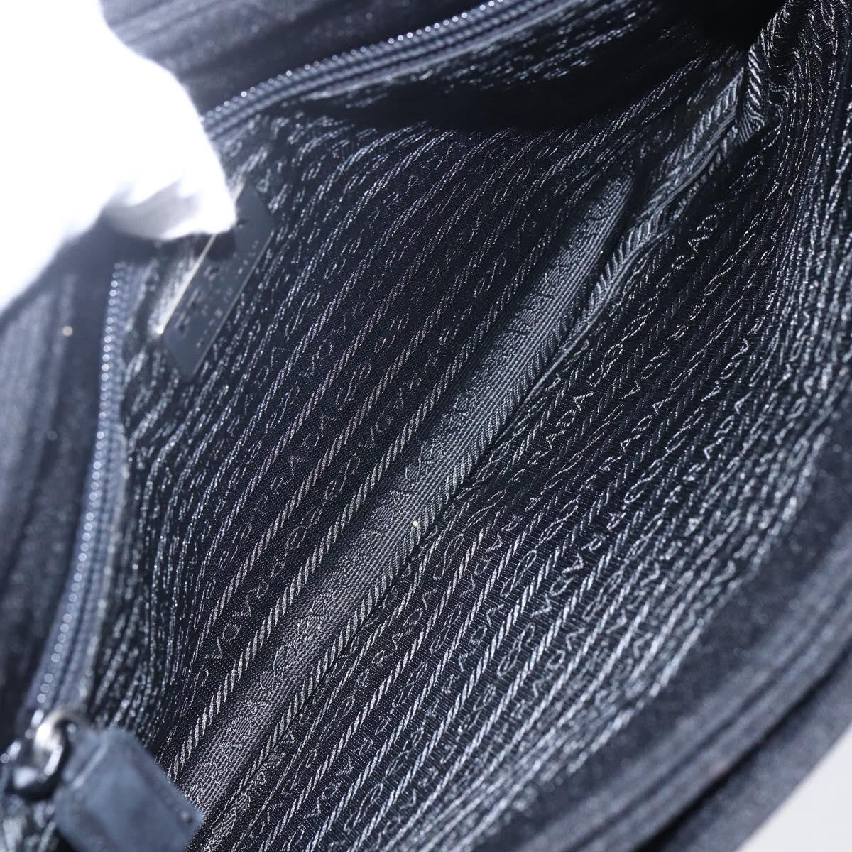 Prada Vintage Handbag Cotton, BLACK, COTTON, Handbag