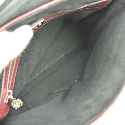 Loewe Vintage Shoulder Bag Leather, BURGUNDY, LEATHER, Shoulder bag