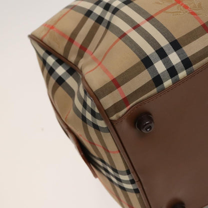 Burberry Vintage Duffle Bag Horseferry Check Canvas, BEIGE, CANVAS, Travel bag