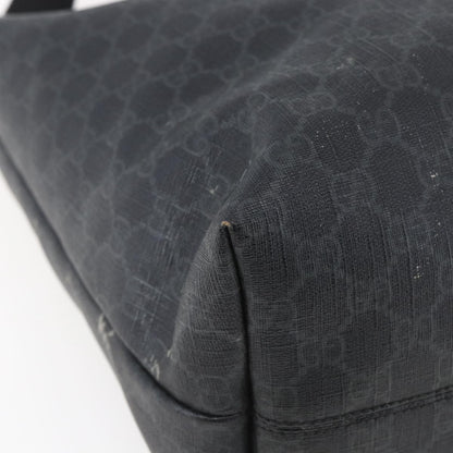 Gucci Convertible Zip Tote GG Canvas, BLACK, PVC, Tote bag