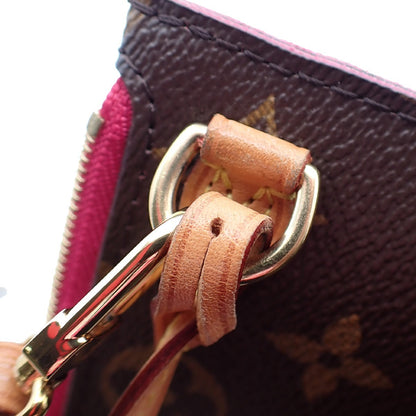 Louis Vuitton Neverfull Pochette Monogram Canvas, BROWN, CANVAS, Tote bag
