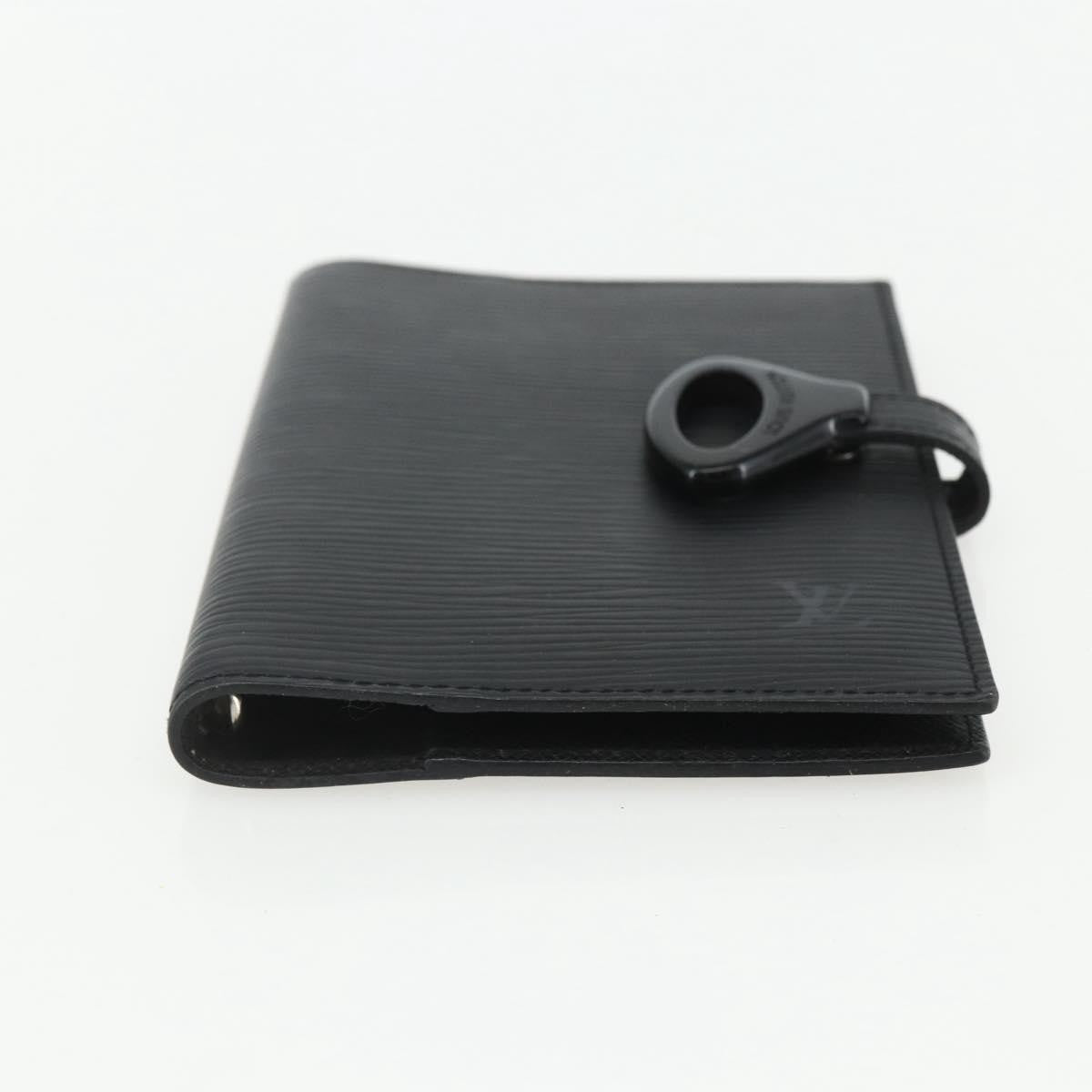 Louis Vuitton Agenda Cover Epi Leather, BLACK, LEATHER, Wallets