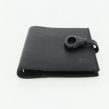 Louis Vuitton Agenda Cover Epi Leather, BLACK, LEATHER, Wallets