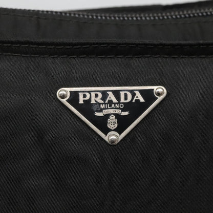 Prada Flat Messenger Bag Tessuto, BLACK, NYLON, Shoulder bag