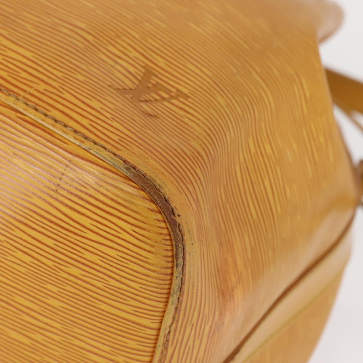 Louis Vuitton Petit Noe Handbag Epi Leather, YELLOW, LEATHER, Shoulder bag