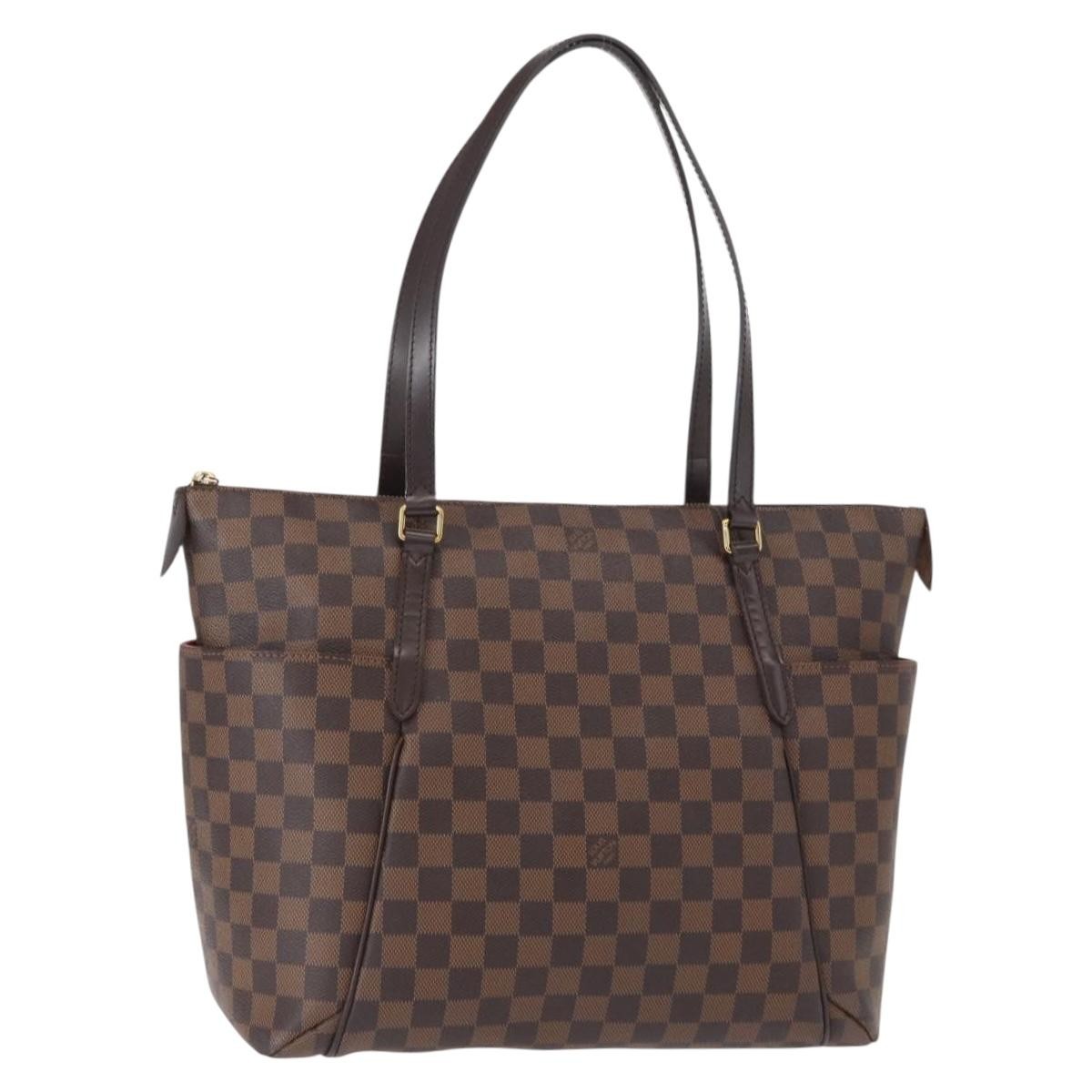 Louis Vuitton Totally Handbag Damier, BROWN, CANVAS, Tote bag