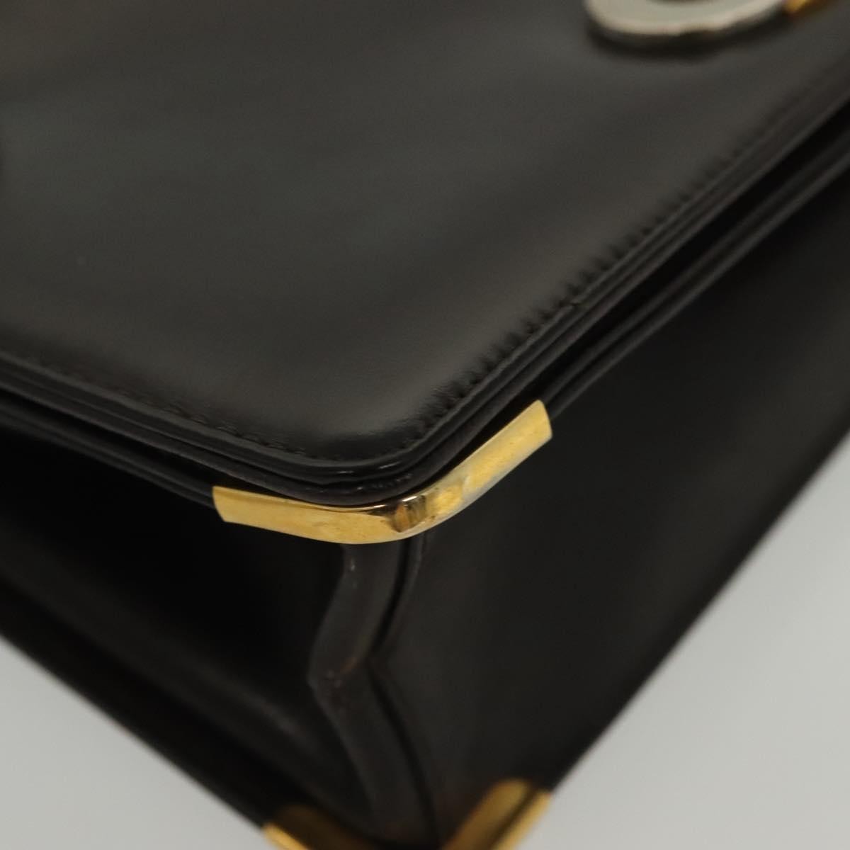 Christian Dior Vintage Shoulder Bag Leather, BROWN, LEATHER, Shoulder bag