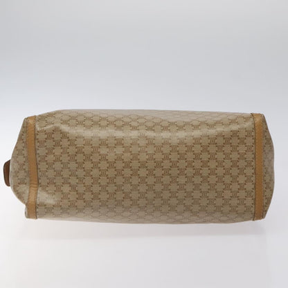 Celine Macadam Handbag Macadam with leather, BEIGE, CANVAS, Handbag