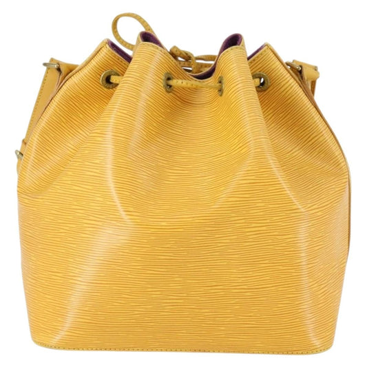 Louis Vuitton Petit Noe Handbag Epi Leather, YELLOW, LEATHER, Shoulder bag