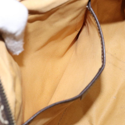 Celine Vintage Macadam Handbag Macadam, BROWN, CANVAS, Handbag