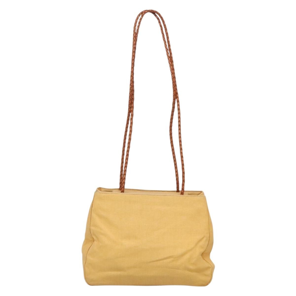 Versace Medusa Shoulder Bag Canvas, YELLOW, CANVAS, Shoulder bag