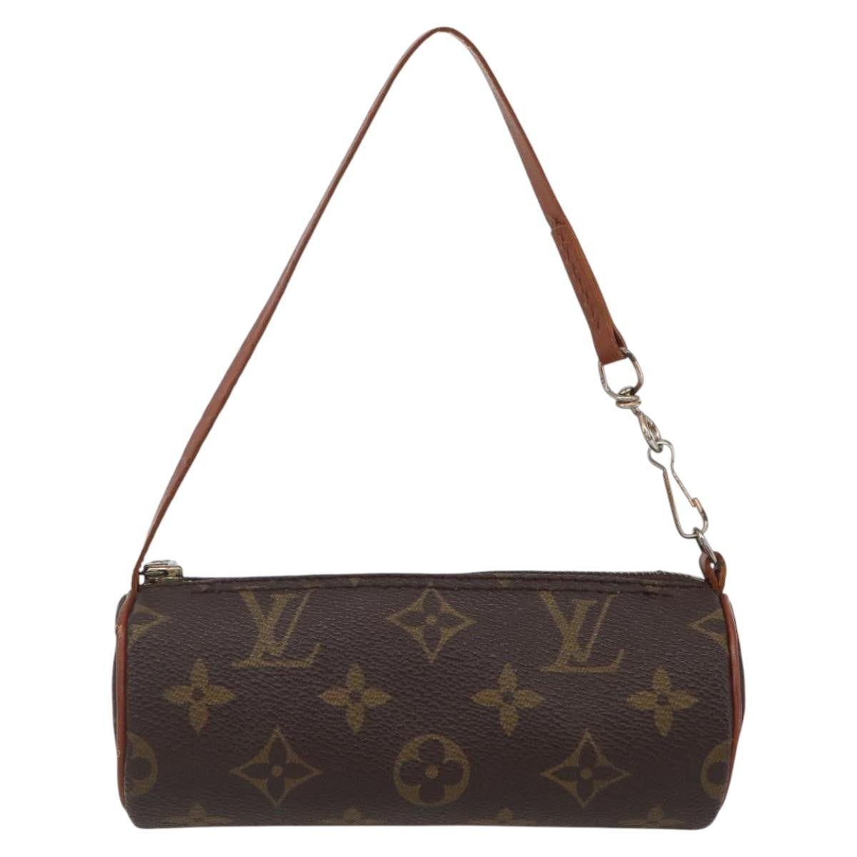 Louis Vuitton Papillon Pochette Monogram Canvas, BROWN, CANVAS, Clutche & pouche