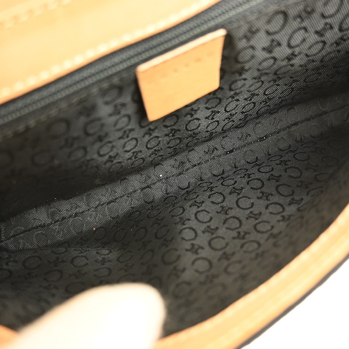 Celine C Macadam Shoulder bag Suede, BLACK, SUEDE, Shoulder bag