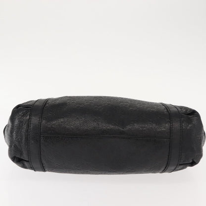 Gucci New Ladies Web Hobo Guccissima Leather, BLACK, LEATHER, Handbag