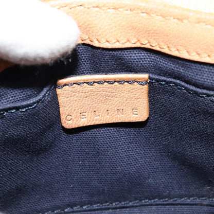 Celine Shoulder Bag Leather, BEIGE, LEATHER, Shoulder bag