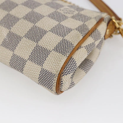 Louis Vuitton Eva Handbag Damier, WHITE, CANVAS, Handbag