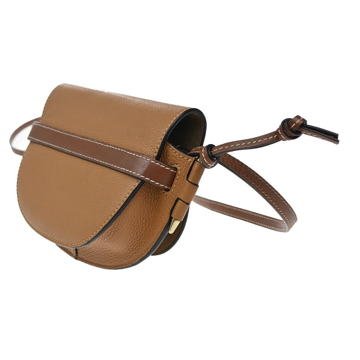 Loewe Gate Shoulder Bag Leather, BROWN, LEATHER, Shoulder bag