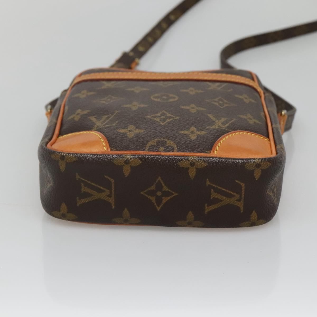 Louis Vuitton Danube 15 Crossbody Bag Monogram Canvas, BROWN, CANVAS, Crossbody bag