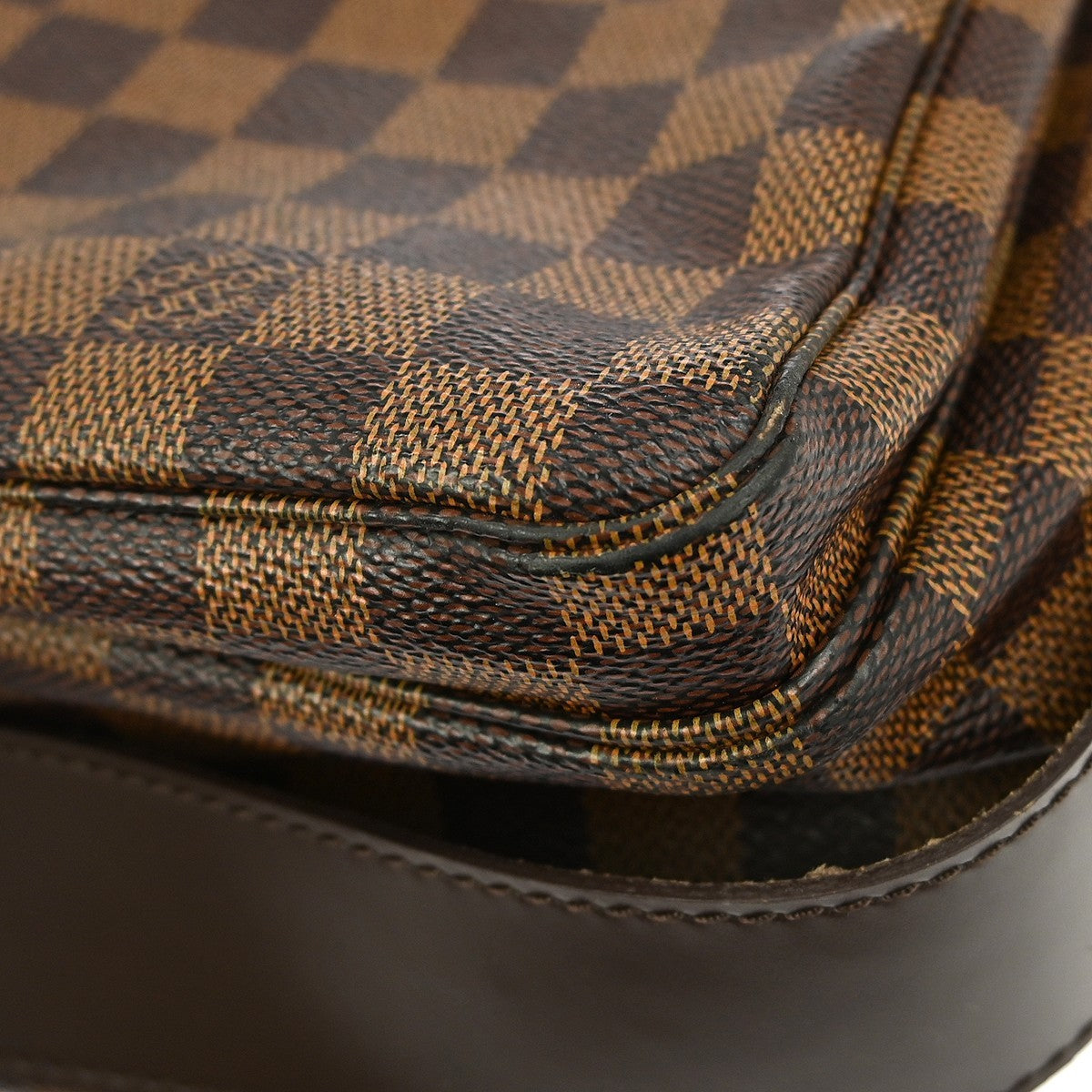 Louis Vuitton Naviglio Handbag Damier, BROWN, CANVAS, Shoulder bag