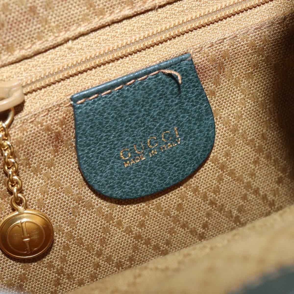 Gucci Vintage Bamboo Backpack Suede, KHAKI, SUEDE, Backpack