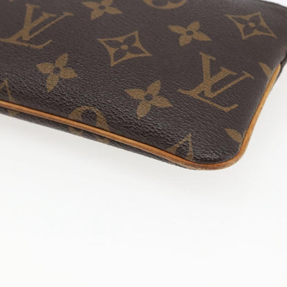 Louis Vuitton Milla Pochette Monogram Canvas, BROWN, CANVAS, Clutche & pouche