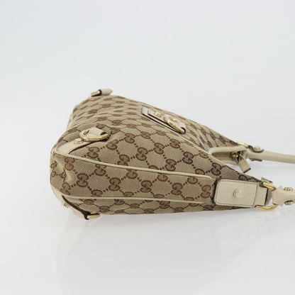 Gucci Abbey Shoulder Bag GG Canvas, Beige, Canvas, Shoulder Bag