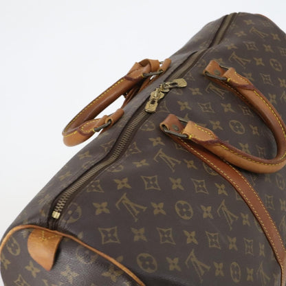 Louis Vuitton Keepall Bag Monogram Canvas, BROWN, CANVAS, Travel bag