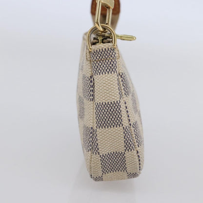 Louis Vuitton Pochette Accessoires Damier, WHITE, CANVAS, Clutche & pouche