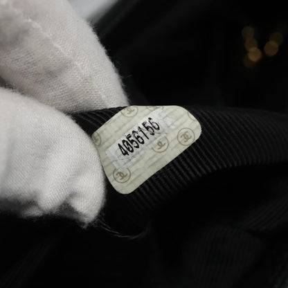 Chanel Vintage Stitched CC Shoulder Bag Caviar, BLACK, LEATHER, Shoulder bag