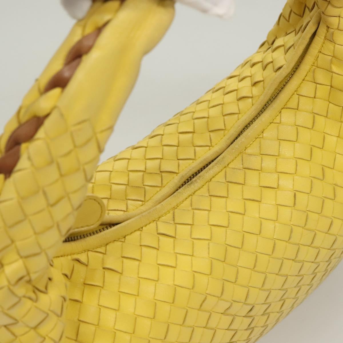 Bottega Veneta Veneta Hobo Intrecciato Nappa, YELLOW, LEATHER, Handbag