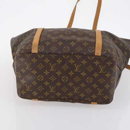 Louis Vuitton Shopping Sac Handbag Monogram Canvas, BROWN, CANVAS, Handbag