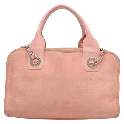 Chanel Deauville Tote Canvas, PINK, CANVAS, Handbag