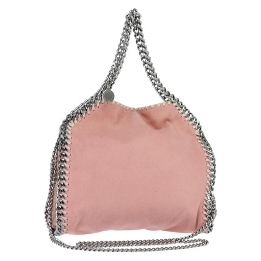 Stella McCartney Falabella Fold Over Crossbody Bag Shaggy Deer, PINK, POLYESTER, Shoulder bag