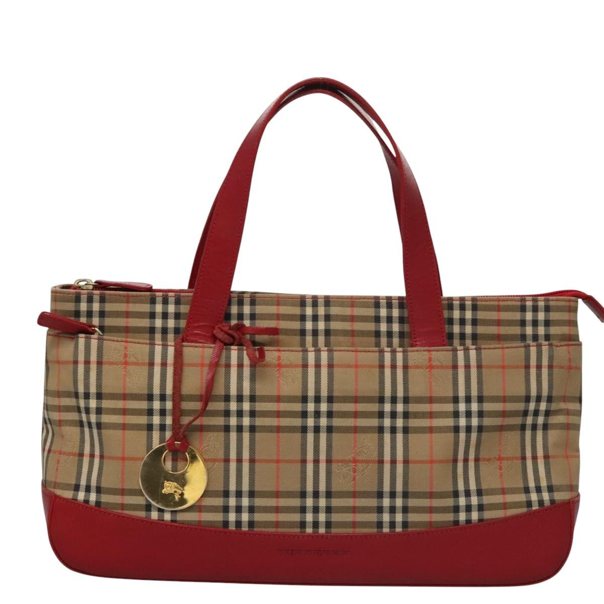 Burberry Nova Check Handbag Nova Check Canvas, BEIGE, CANVAS, Handbag