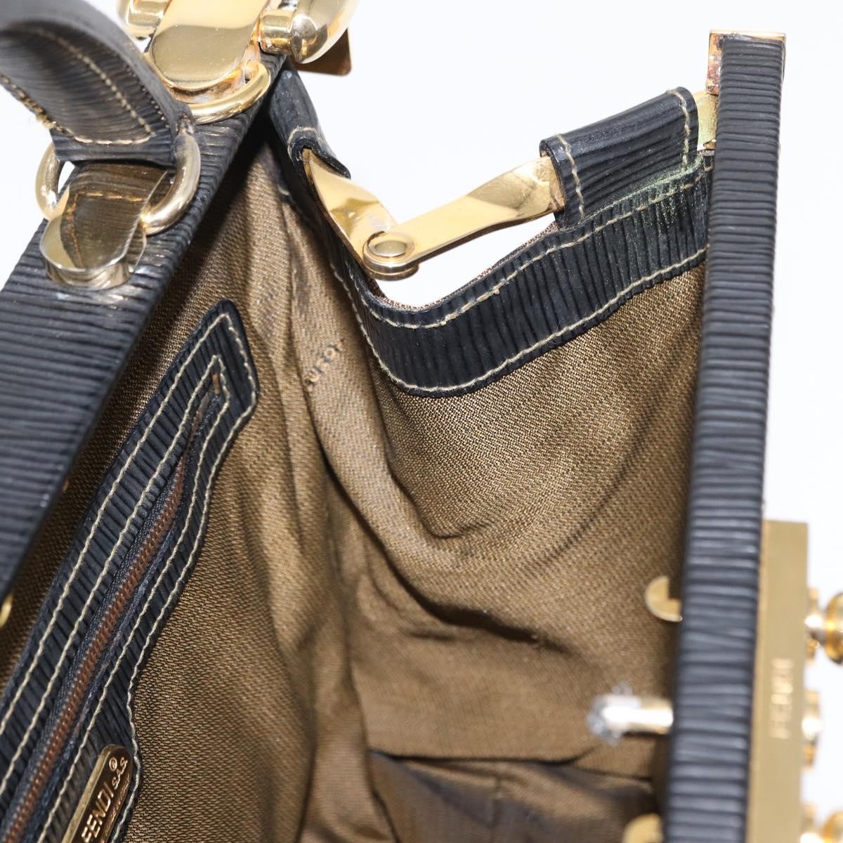 Fendi Vintage Zucca Handbag Zucca, BROWN, CANVAS, Handbag