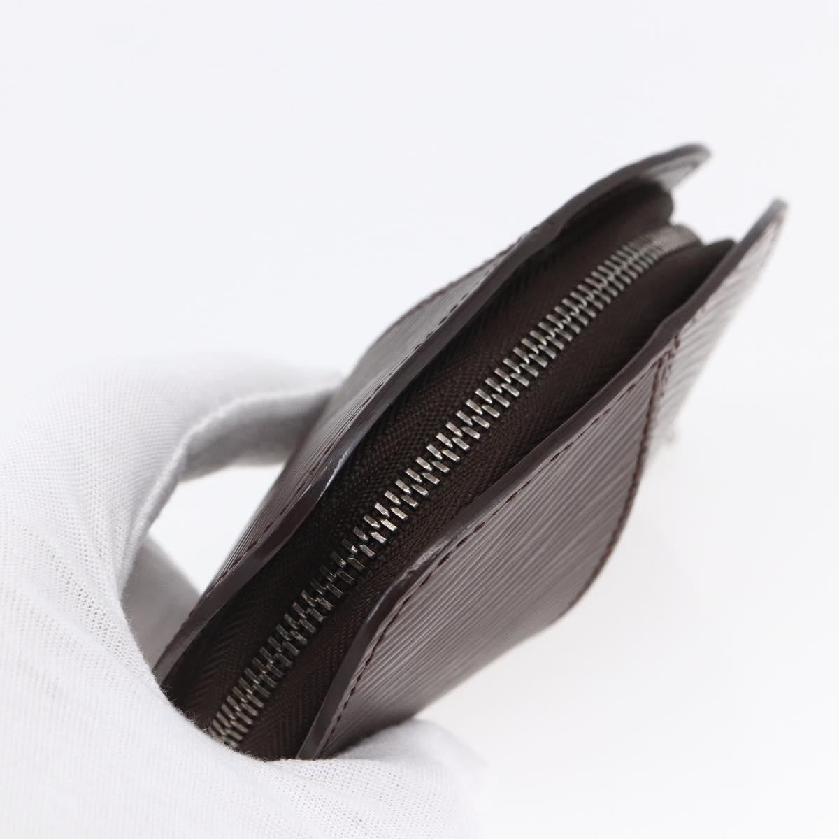 Louis Vuitton Demi Lune Coin Purse Epi Leather, BROWN, LEATHER, Wallets