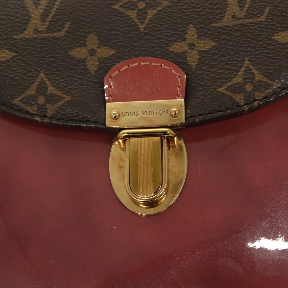 Louis Vuitton Hot Springs Backpack Vernis with Monogram Canvas, PINK, PATENT_LEATHER, Backpack
