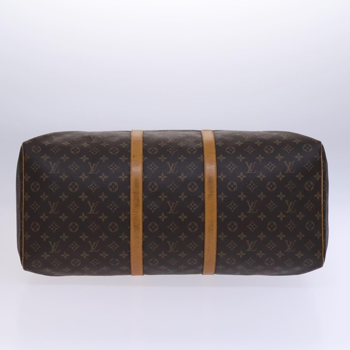 Louis Vuitton Keepall Bag Monogram Canvas, BROWN, CANVAS, Travel bag