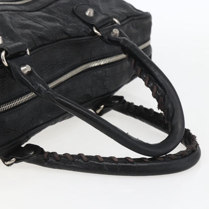 Balenciaga Classic Studs Briefcase Leather, BLACK, LEATHER, Briefcase