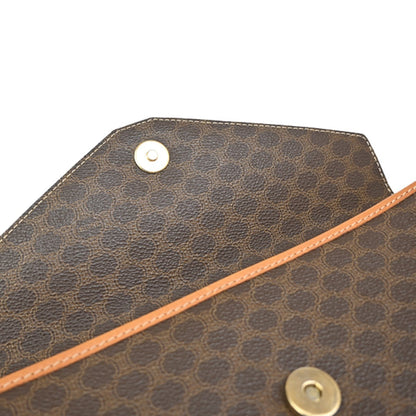 Celine C Macadam Pouch Canvas, BROWN, CANVAS, Clutche & pouche