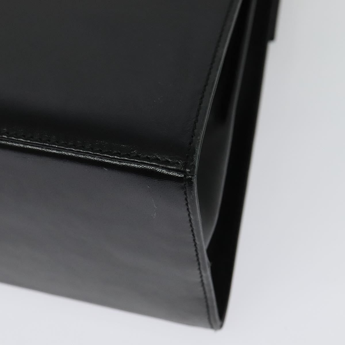 Salvatore Ferragamo Gancini Convertible Top Handle Bag Leather, BLACK, LEATHER, Handbag