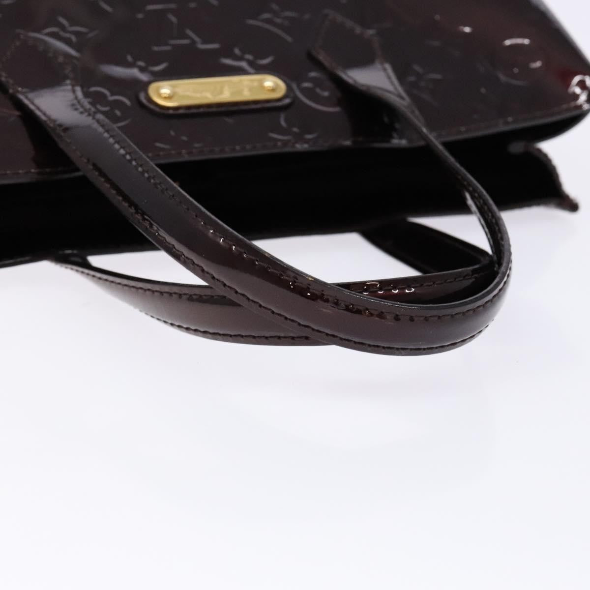 Louis Vuitton Wilshire Handbag Monogram Vernis, BURGUNDY, PATENT_LEATHER, Handbag