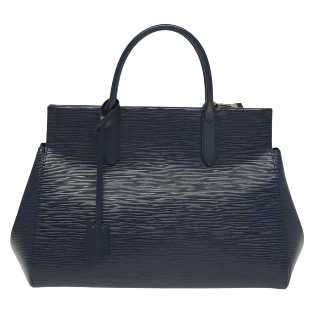 Louis Vuitton Marly Handbag Epi Leather, NAVY, LEATHER, Handbag