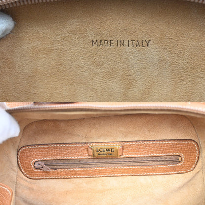 Loewe Turn Lock Leather, BROWN, LEATHER, Handbag