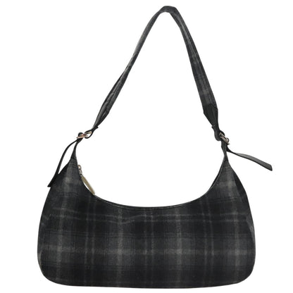 Salvatore Ferragamo Shoulder Bag Wool, GRAY, WOOL, Shoulder bag