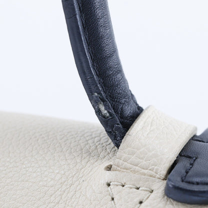 Louis Vuitton Lockme Handbag Leather, BLACK, LEATHER, Tote bag