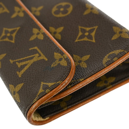 Louis Vuitton Florentine Waist Bag Monogram Canvas, BROWN, CANVAS, Clutche & pouche