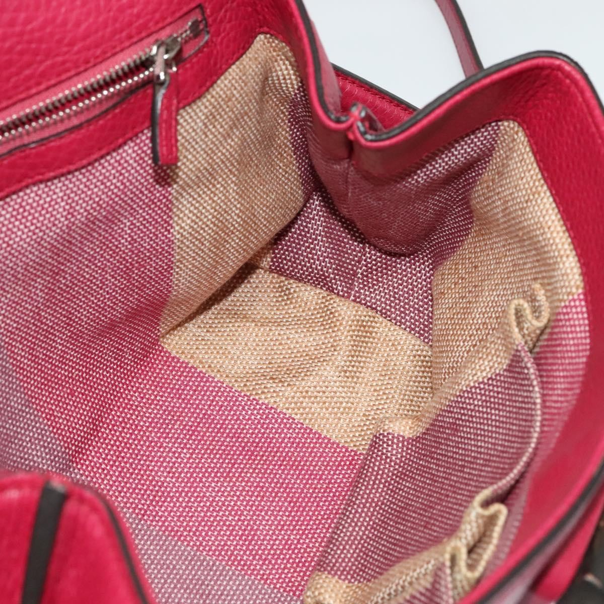 Gucci Bamboo Daily Top Handle Bag Leather, PINK, LEATHER, Handbag